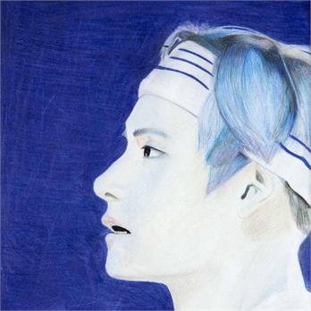 Portrait with Blue Tint