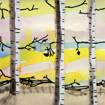 Winter Birch Trees by Lorelai H.